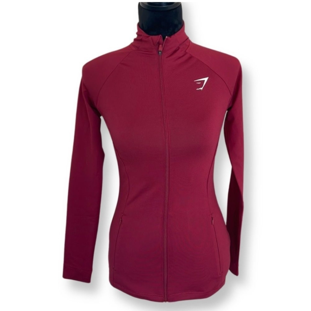 Gymshark red zip up jacket